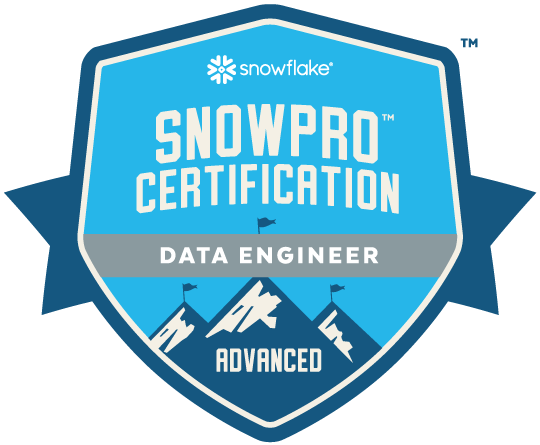 SnowPro Advanced: Data Engineer certification badge