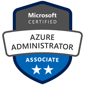 AZ-104 Azure Administrator Associate certification badge