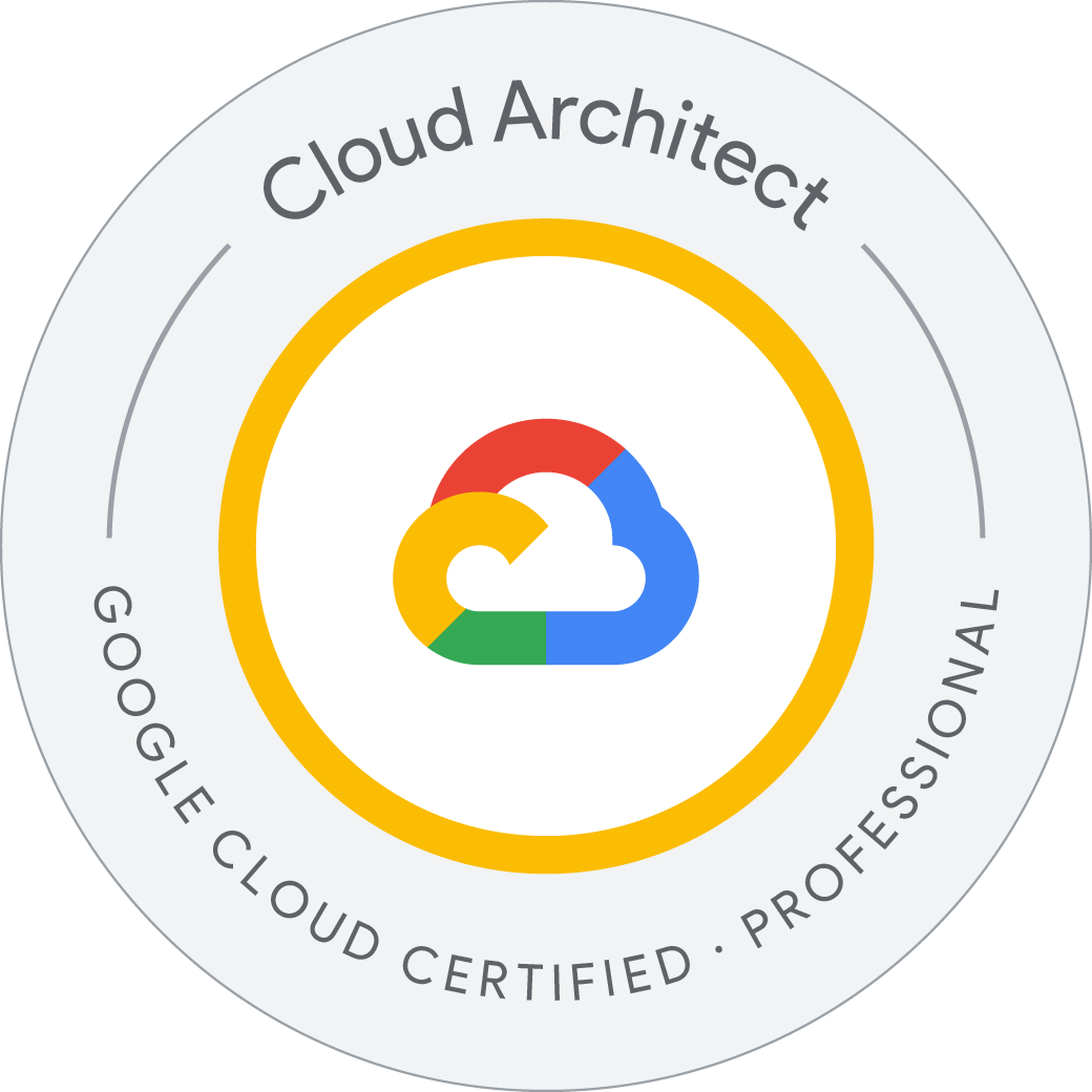 GCP Professional Cloud Architect: The Complete Guide 2026 certification badge