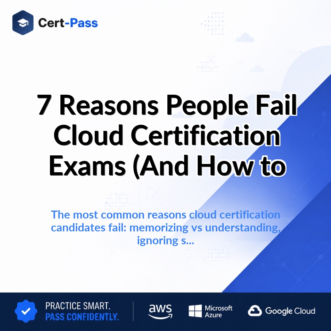 7 Reasons People Fail Cloud Certification Exams (And How to
